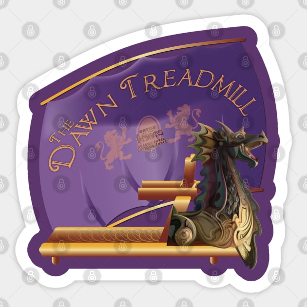 The Dawn Treadmill Sticker by Fanthropy Running Clubs